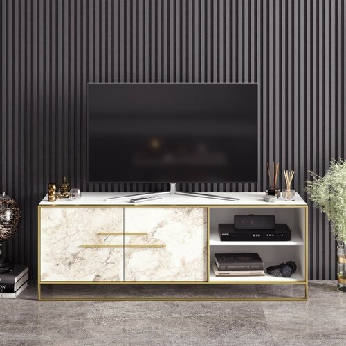 Stolik pod telewizor Polka White