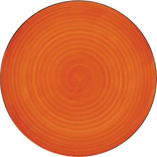 Lamart LT9081 keramický mělký talíř Happy, pr. 26,8 cm, oranžová