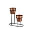 Kovový stojan na kvety SKS0032 DUO COPPER