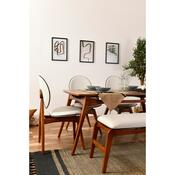 Jídelní set Touch Walnut and Cream