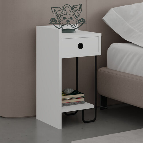 Nachttisch Sirius Left White 2