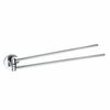 SAPHO XR405 X-Round dupla törülközőtartó,forgatható, 42 cm, ezüst