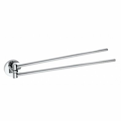 SAPHO XR405 X-Round dupla törülközőtartó,forgatható, 42 cm, ezüst