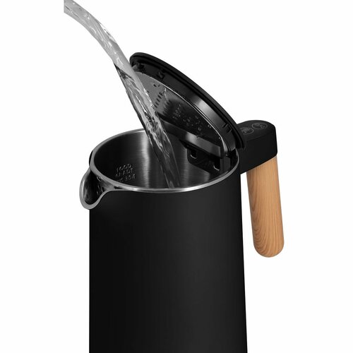 Fierbător din oțel inoxidabil Concept RK3301 Salt&amp; Pepper 1,5 l, negru