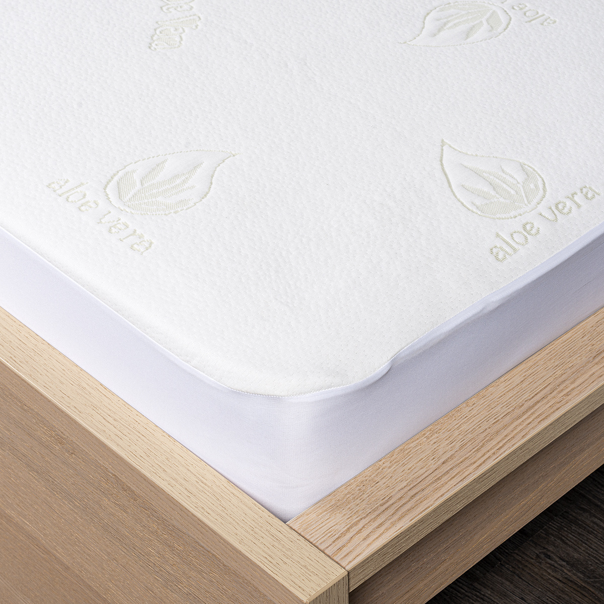 Protecție saltea 4Home Aloe Vera impermeabilă cu bordură, 60 x 120 cm + 15 cm, 60 x 120 cm