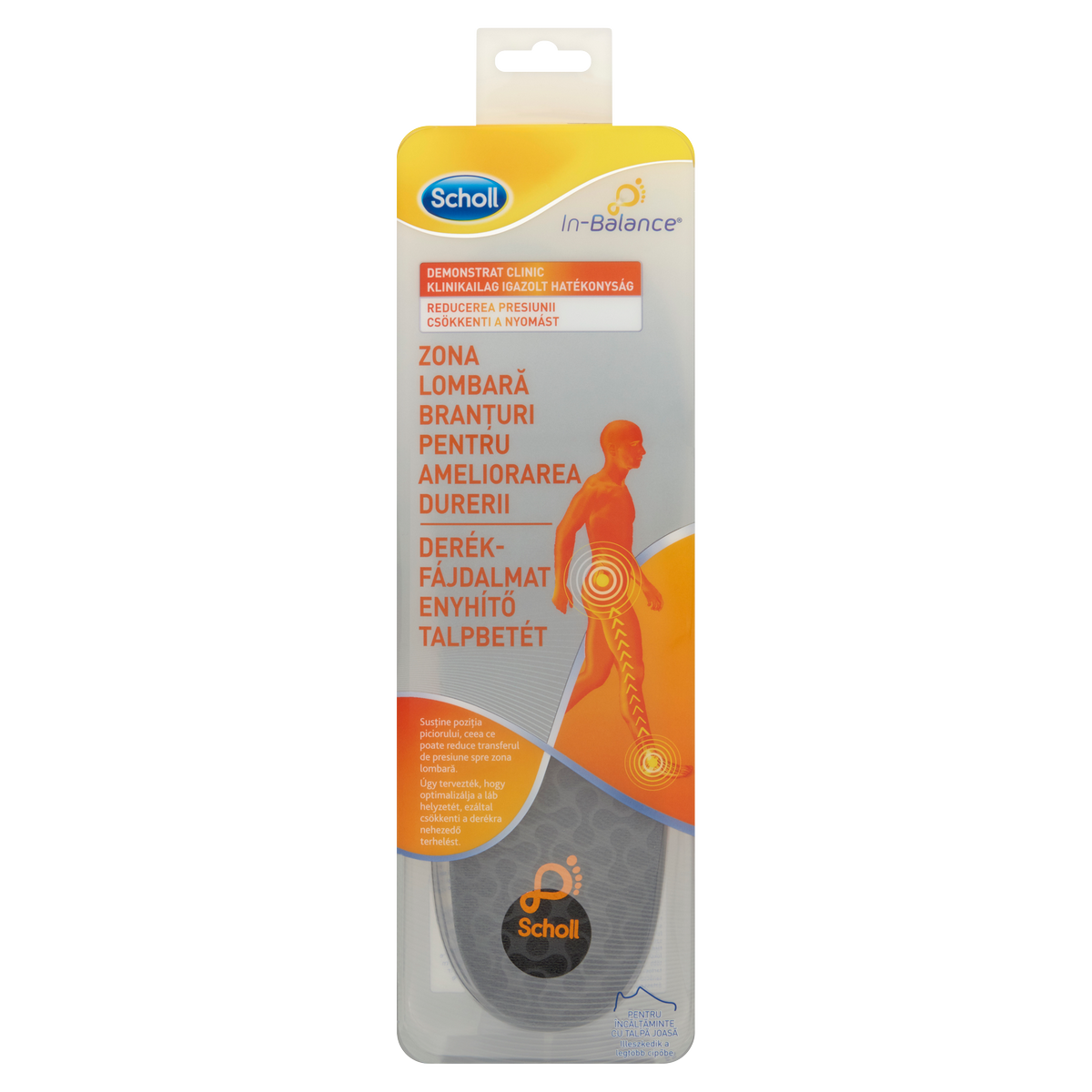 Scholl In-Balance hátfájás talpbetét , S, S