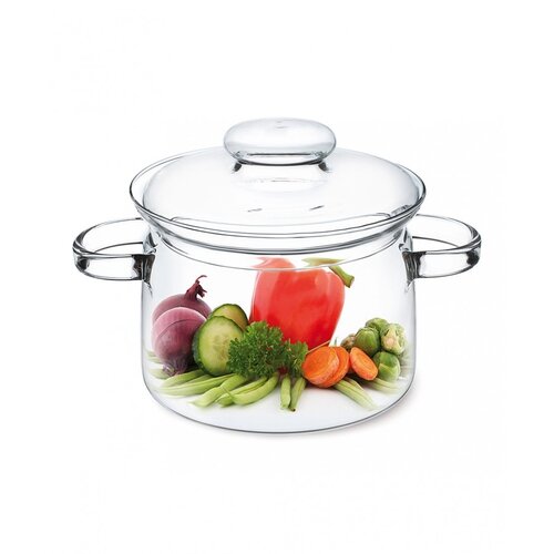 Simax 6073 stekleni lonec s pokrovom Nyko 2 l