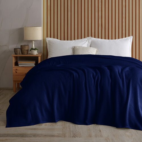 4Home Baumwoll-Bettdecke Claire Navy, 220 x 240 cm