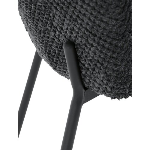 Esszimmerstuhl-Set Bouclé CT-W1077 GREY2, 4 Stück