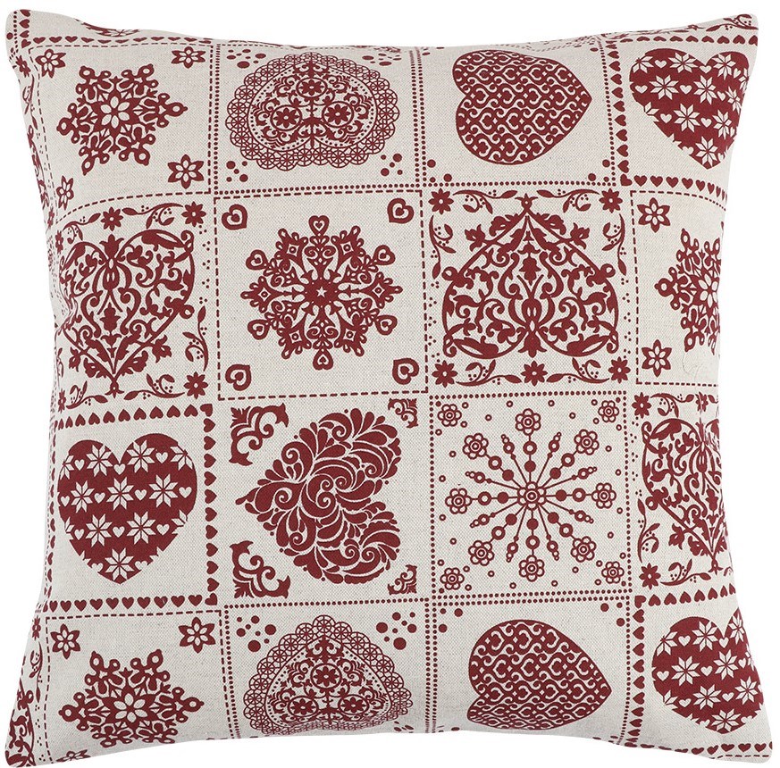 Ivo Szív patchwork párna, 45 x 45 cm