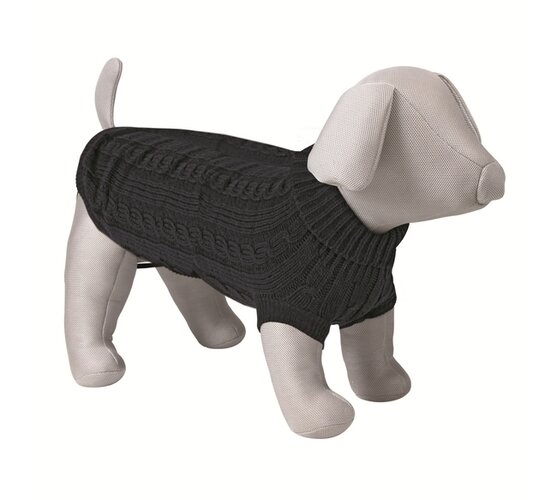 Čierny sveter Trixie King of Dogs pre psov, 30 cm, XS