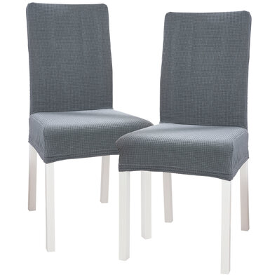 4Home Napínací potah na židli Magic clean světle šedá, 45 - 50 cm, sada 2 ks