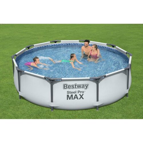 Bestway Oberirdischer Pool Steel Pro MAX, D. 305 cm, H. 76 cm