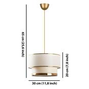 Lampa wisząca Cake - Cream, Gold