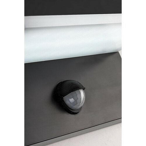Rabalux 77115 venkovní nástěnné LED svítidlo Zaragoza, se senzorem, 9W, IP54, černá