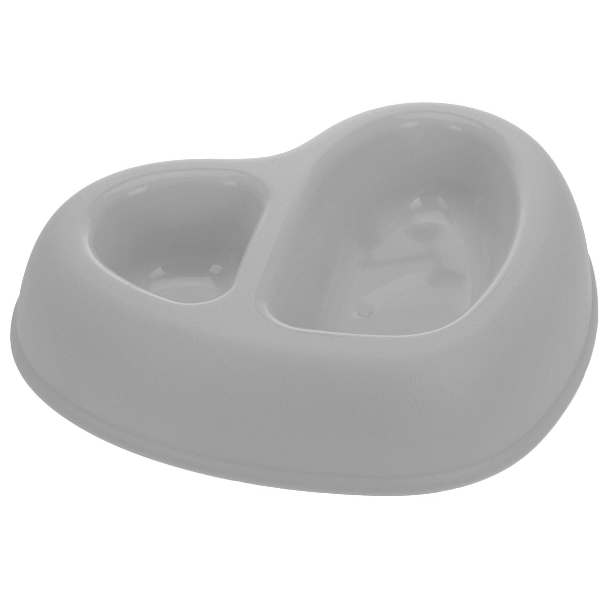 Dvojitá miska pre zvieratá Animali, sivá