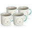 Banquet 4-delni set keramických skodelic PUPPY,400 ml