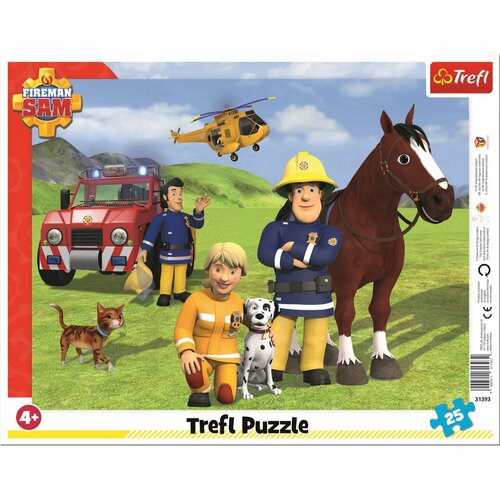 Trefl Puzzle Požiarnik Sam Na hliadke, 25 dielikov