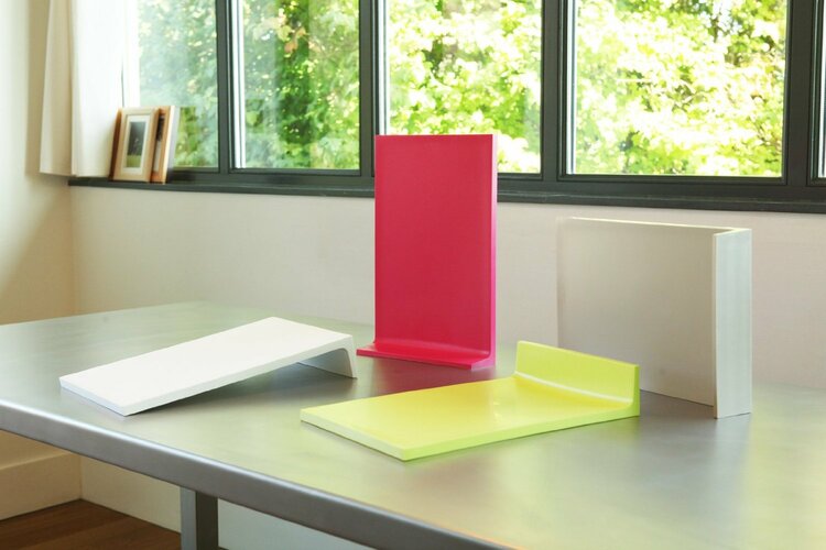 Zahnuté lopárik Curve 23 x 35 cm, biele