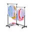 Obrnljiv stojalo za oblačila krom / črna, 164 x 173 cm