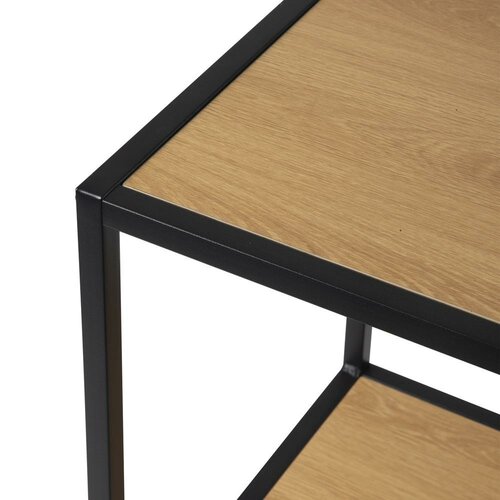 Kovový regál LOFTY Tower 3 OAK, 83 x 35 cm