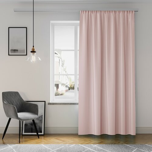 Restilo Závěs Oxford Pleat pudrová, 140 x 250 cm