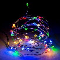 Fényfüzér, színes, 40 LED Fényfüzér, színes, 40 LED