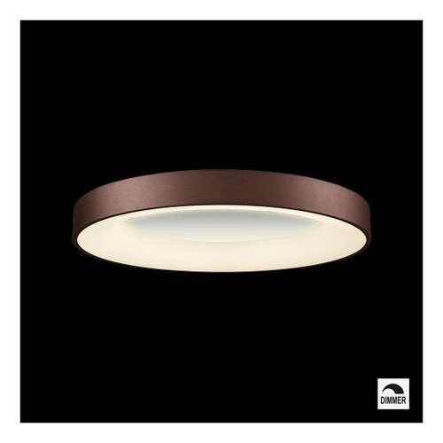 Luxera 18401 Gentis ściemnialna lampa sufitowaLED, średnica 60 cm, 3000 lm, 400K, brązowa