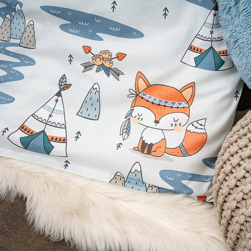 4Home Otroško bombažno posteljnino za otroško posteljico Indian fox, 100 x 135 cm, 40 x 60 cm