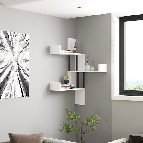 Wandregal Bombe White