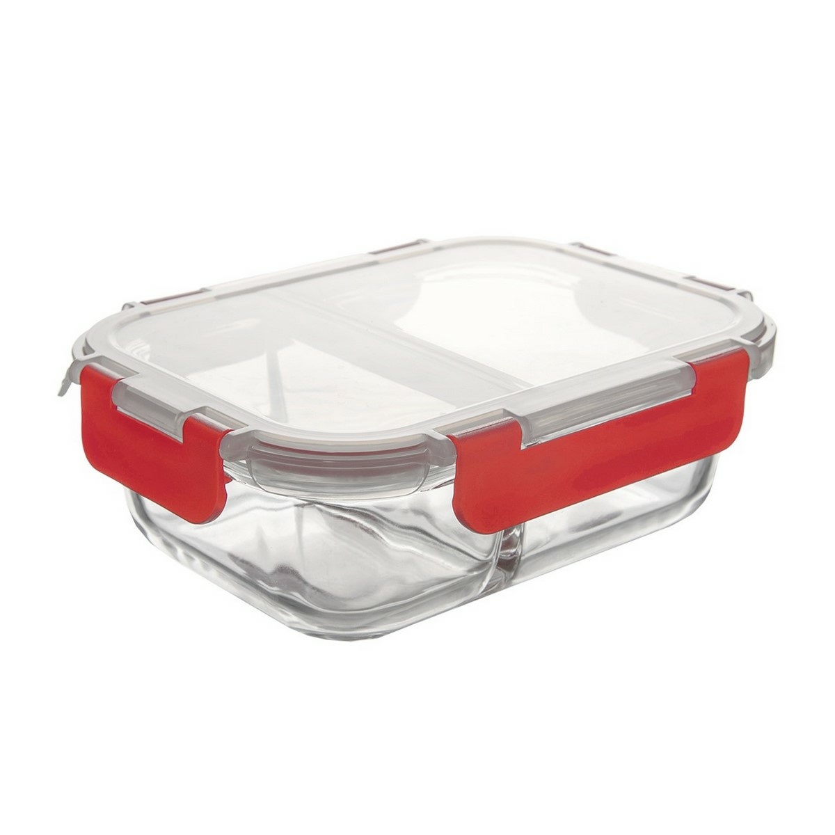 Orion Tavă de copt divizată cu capac din plastic,23,5 x 18 x 7,5 cm, 23,5 x 18 x 7,5 cm