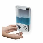 Compactor Dávkovač mydla/šampónu DUO 2x 310 ml, chróm