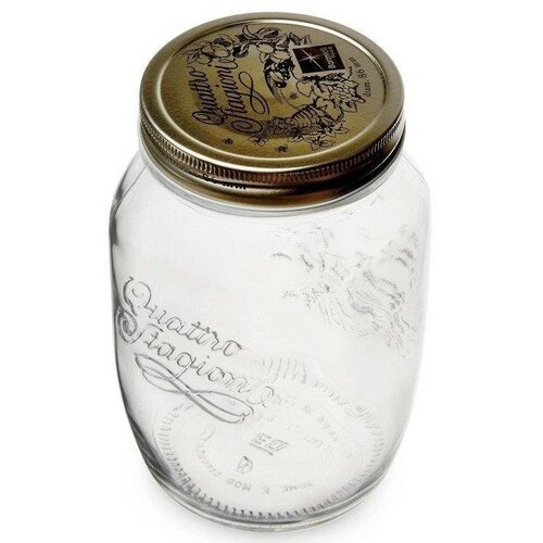 Bormioli Rocco Borcan de sticlă cu capac QuattroStagioni, 1 l