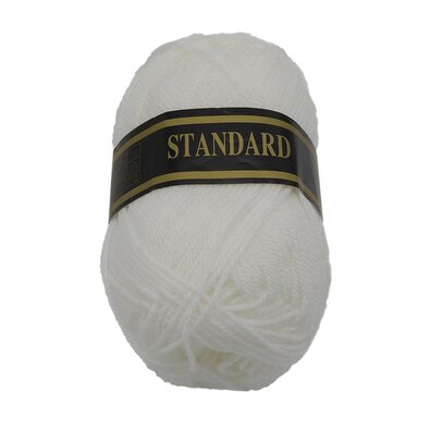 Пряжа STANDARD біла, 50 г / 150 м