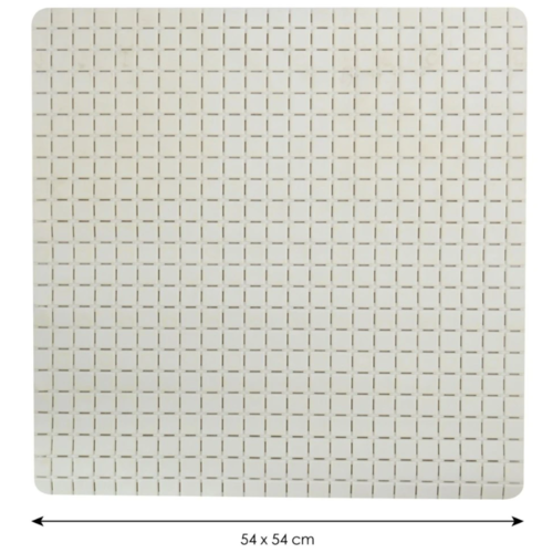 Spirella Protiskluzová podložka do sprchy QUADRO Premium, bílá, 54 x 54 cm