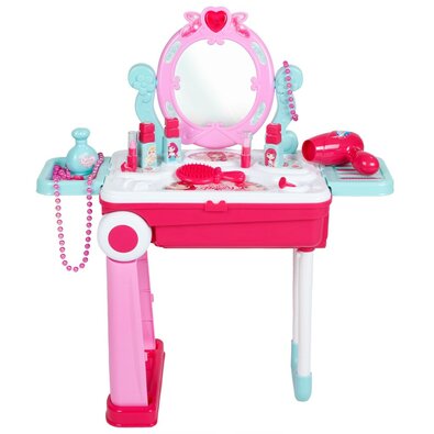 Masă de toaletă pentru copii Baby Mix în valiză 2in1, 60 x 53 x 24,5 cm