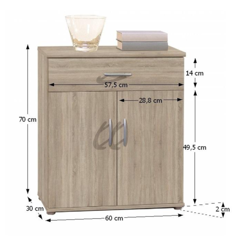 Dulap LILLY 11, stejar Sonoma