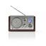 Nedis Stolné rádio Retro FM / AM 3 W, hnedá