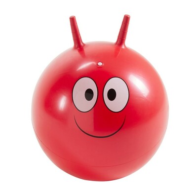 Skákací míč Smajlík červená, 45 cm