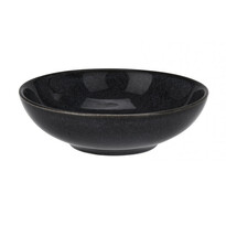 Steingutschale Glaze, Durchmesser 18,5 cm, schwarz