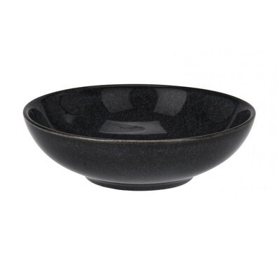 Steingutschale Glaze, Durchmesser 18,5 cm, schwarz