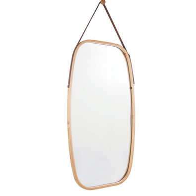 Függő tükör bambuszkerettel Lemi 3, 43 x 1,5 x 76cm