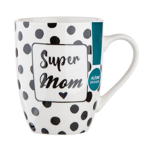 Cană de porțelan Altom Super mom,  300 ml