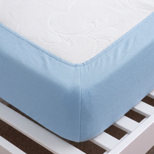 4Home Jersey prostěradlo DELUXE modrá, 200–220 x 200 cm