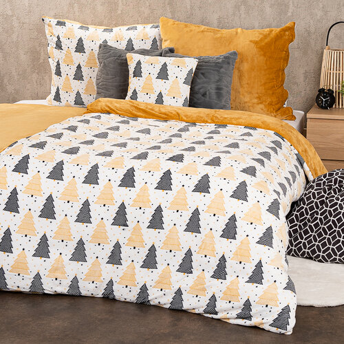 4Home Božično posteljnina iz mikroflanela Nordic winter, 140 x 200 cm, 70 x 90 cm