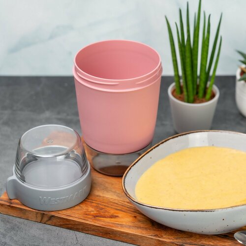 Westmark háromrészes ételtartó edény, 1150 ml, rózsaszín