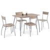 Set de masă HANS cu 4 scaune, 110 x 70 x 77 cm,stejar Sonoma