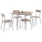 Set de masă HANS cu 4 scaune, 110 x 70 x 77 cm,stejar Sonoma