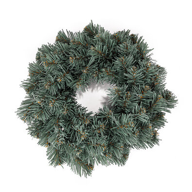 Műkoszorú ezüstfenyő, 25 cm