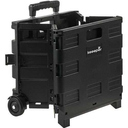 Keeeper Skládací nákupní vozík Olli 45 l Black